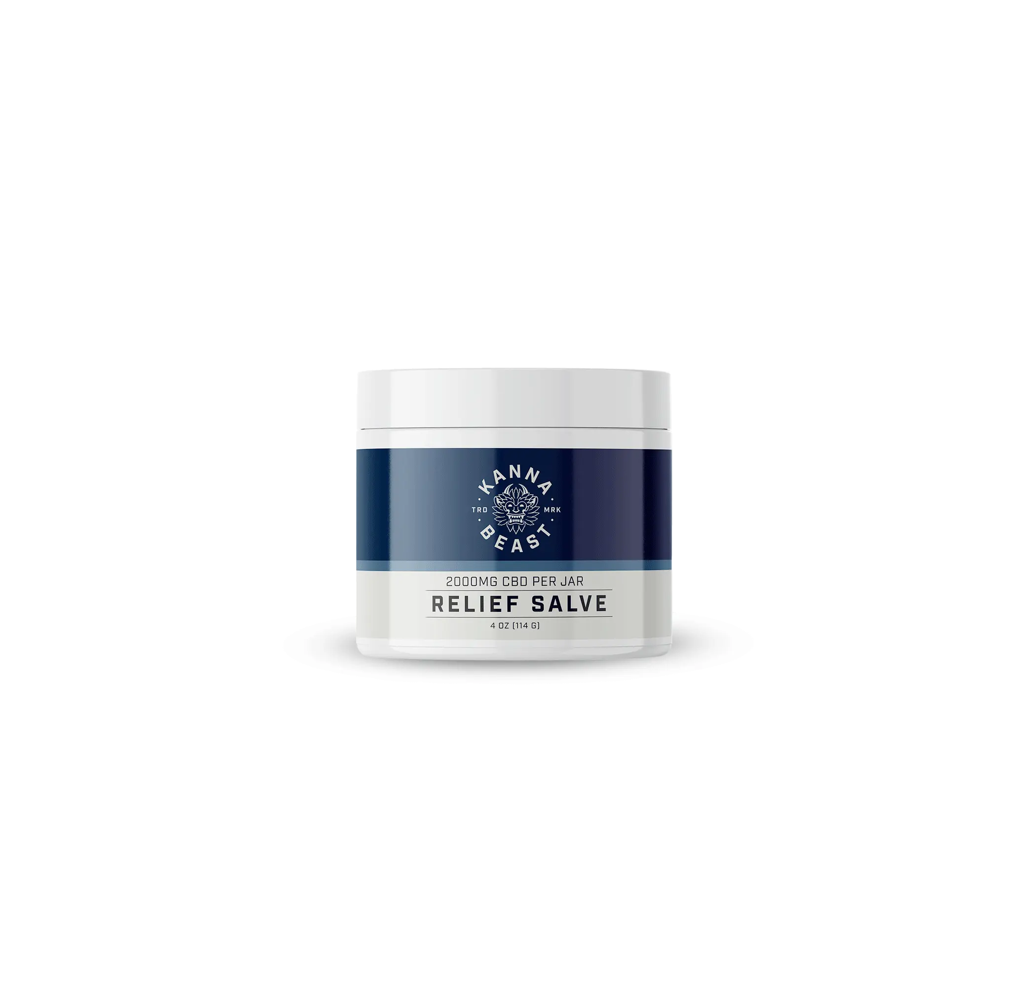 Kanna Beast CBD Relief Salve premium athletic recovery jar for muscle and joint relief