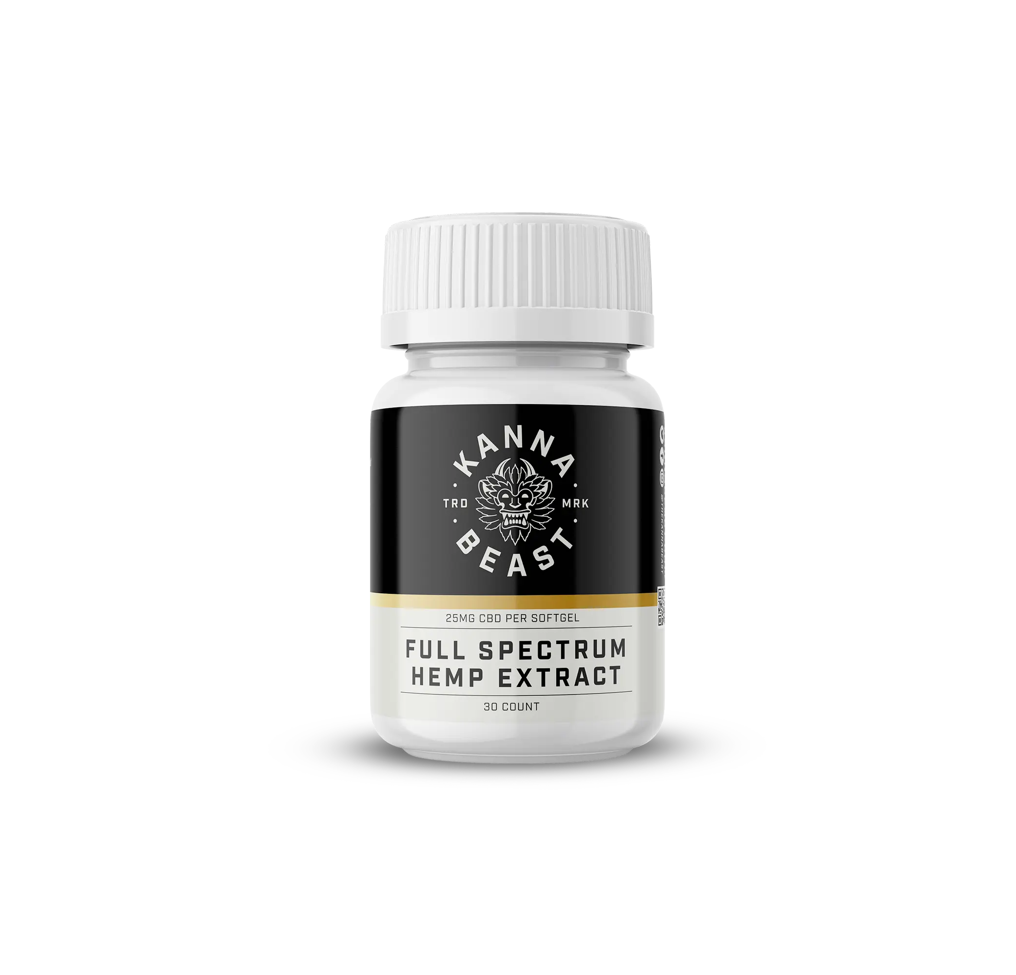 anna Beast Full Spectrum CBD Softgels for Athletic Recovery - 20mg CBD per softgel, 30 count bottle