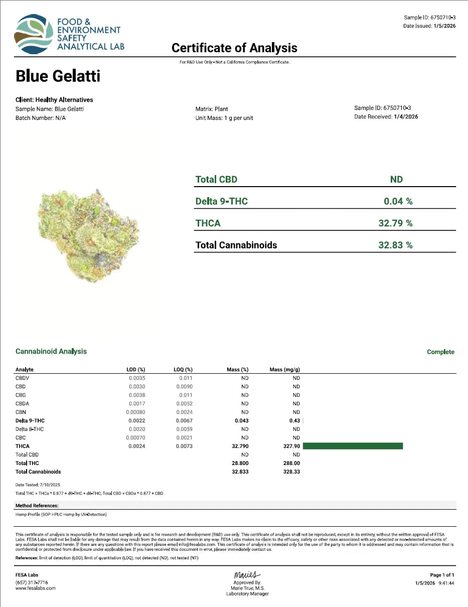Blue Gelatti - KannabeastSupplements