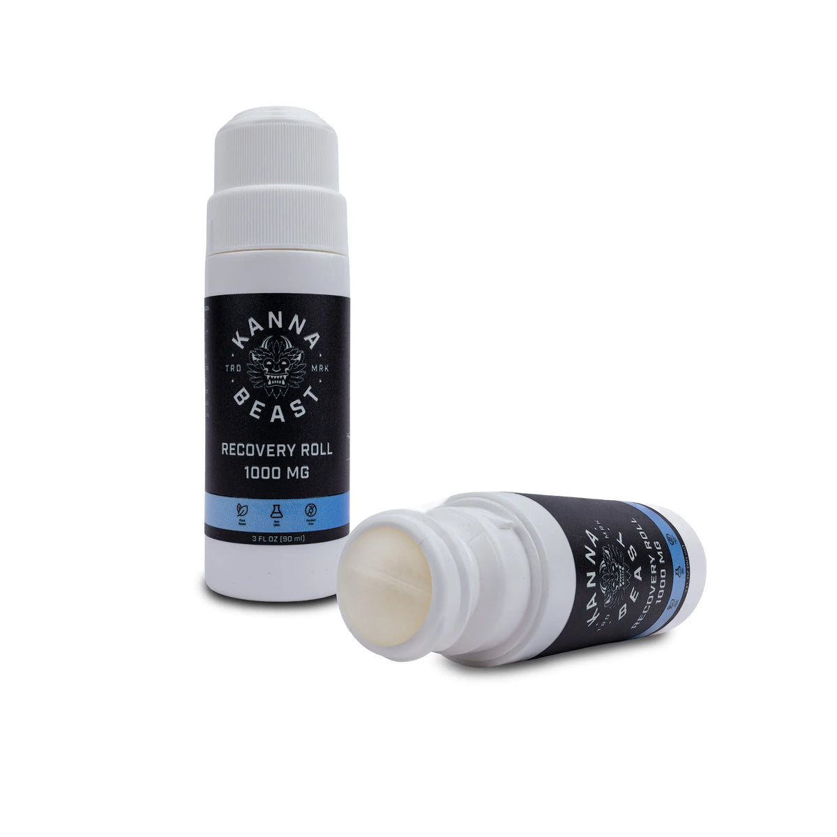 Kanna Beast THCa Recovery Roll-On 1000 MG with exposed roll-on applicator