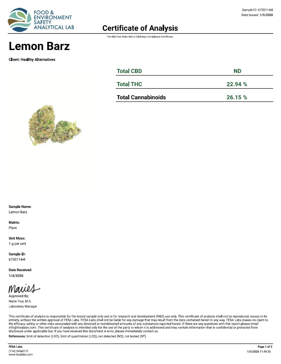 Lemon Barz - KannabeastSupplements