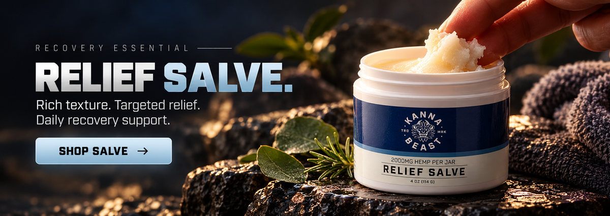 Relief Salve. Rich texture. Targeted relief. Daily recovery support. Shop salve.